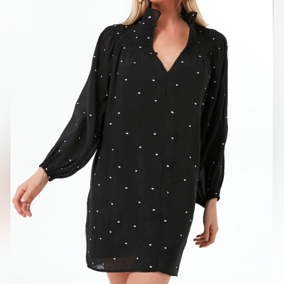 Tuckernuck Dresses & Skirts - NWT Tuckernuck Puff Sleeve Pomander Place Polka Dot Taylor Dress Size Large
